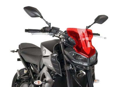 PUIG WINDSHIELD N.G. SPORT YAMAHA MT09 17-18'' C/RED 33-9376R