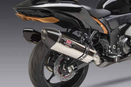 YOSHIMURA HAYABUSA 2022 RACE R-77 DUAL STAINLESS SLIP-ON EXHAUST, W/ STAINLESS M 31-1121120520