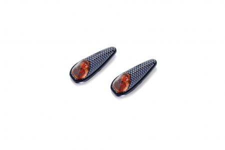 PUIG TURN LIGHT FULL SPEED C/CARBON CRISTAL ORANGE 33-1077T