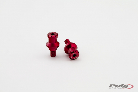 PUIG SPOOLS BY PAIR HI-TECH PARTS DIAM.10MM C/RED 33-5924R