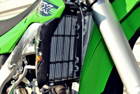 AXP RADIATOR BRACES BLACK SPACERS KAWASAKI KX450F 16-18 397-AX1366