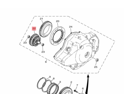 DAMPER ASSY YAMAHA XVS1100A (2001-2004) 3B8155600900