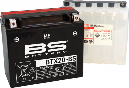 BS BATTERY  BTX20-BS MF (CP) MAINTENANCE FREE 140-300611