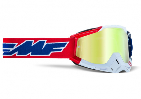 FMF POWERBOMB GOGGLE US OF A - TRUE GOLD LINSSI 675-21006-1