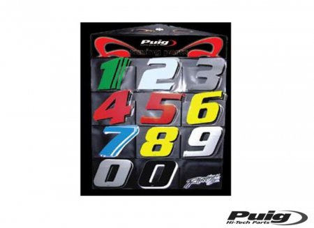 PUIG NUMBER 0 115MM. C/WHITE 5 UNITS 33-4263B