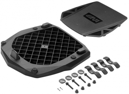 GIVI UNIVERSAL REAR PLATE COMPLETE WITH FITTING KIT FOR MONOKEY®. 322-E251