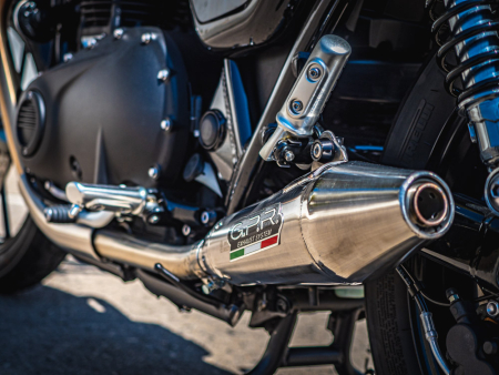 GPR TRIUMPH STREET TWIN 900 2015/17 PAIR EC-APPROV. SLIP-ON EXHAUST VINTACONE 31G-T-89-VIC