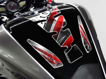 PUIG TANK PAD MOD.WINGS HONDA C/GRAY-BLACK 33-4785P