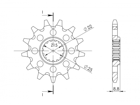 SUPERSPROX / JT FRONT SPROCKET 1901.11 27-1-1901-11