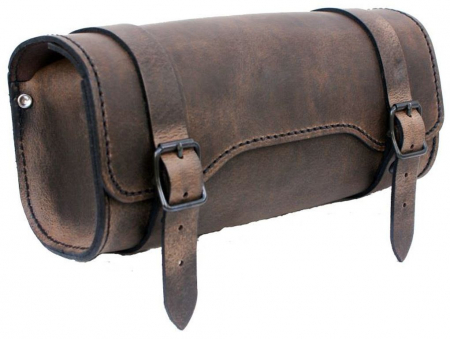 TOOLBAG SQUARE BROWN LEATHER 561-LROL2-1017