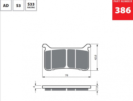 GOLDFREN JARRUPALAT 386 CERAMIC CARBON S3 48-12-386-3