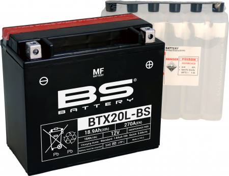 BS BATTERY  BTX20L-BS MF (CP) MAINTENANCE FREE 140-300610
