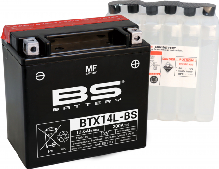 BS BATTERY  BTX14L-BS MF (CP) MAINTENANCE FREE 140-300605