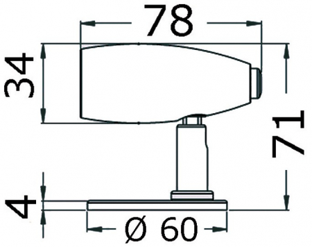 RANA ARTICULATED LED LIGHT HIGH POWER 12/24 V M13-439-40