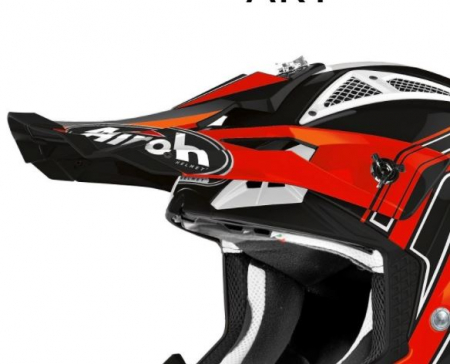 AIROH AVIATOR ACE LIPPA ART ORANGE GLOSS 57-9-AVAAR32F
