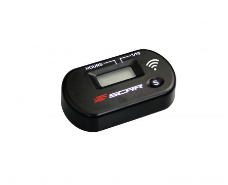 SCAR WIRELESS HOUR METER WORKING BY VIBRATIONS - BLACK COLOR 430-SWHM