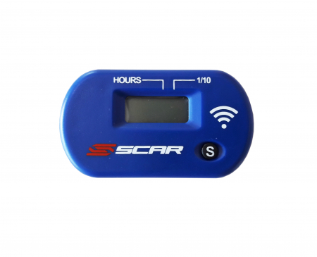 SCAR WIRELESS HOUR METER WORKING BY VIBRATIONS - BLUE COLOR 430-SWHMBL