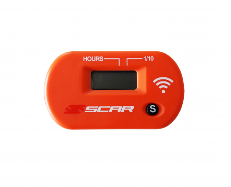 SCAR WIRELESS HOUR METER WORKING BY VIBRATIONS - ORANGE COLOR 430-SWHMOR