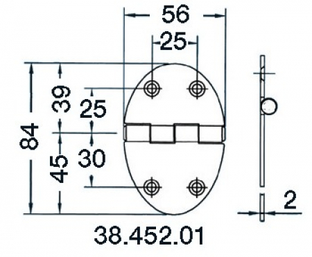 SARANA 84X56MM 2MM M38-452-01