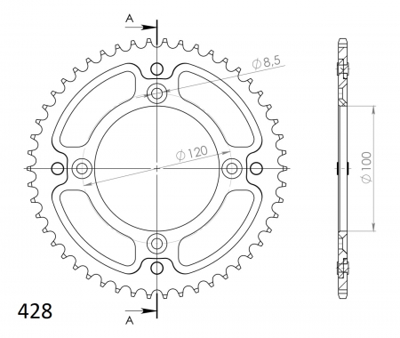 SUPERSPROX STEALTH TAKARATAS KULTA 272-998-RST-50-9