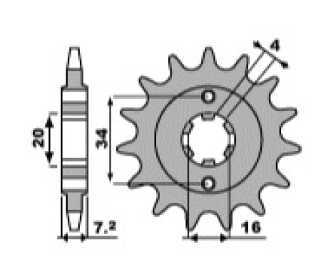 ETURATAS KTM DUKE 125 Z13  E2247-13/NCD