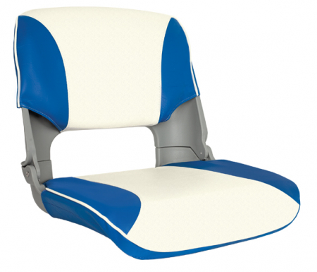 OS SKIPPER SEAT FOLDING UPHOLSTERED BLUE/WHITE 131-MA703-31