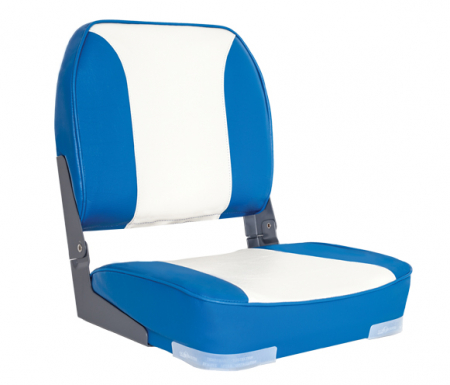 OS DELUXE FOLD DOWN SEAT UPHOLSTERED BLUE/WHITE 131-MA704-31
