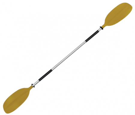 OS KAYAK PADDLE 1 PCE - ASYMMETRIC BLADES 2170MM YELLOW 131-PA285-Y