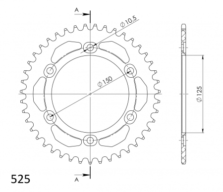 SUPERSPROX ALUMIINI TAKARATAS RAL-899::43 MUSTA 27-3-899-43-0