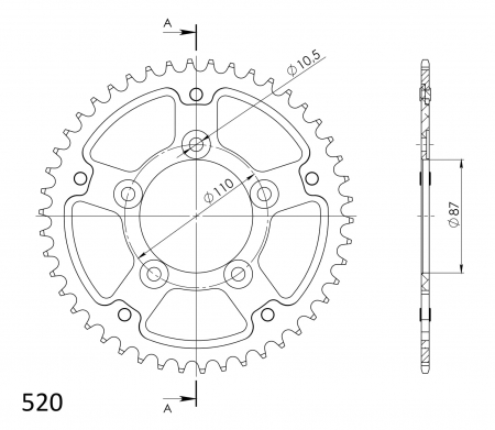 SUPERSPROX STEALTH TAKARATAS KULTA 272-823-RST-45-9