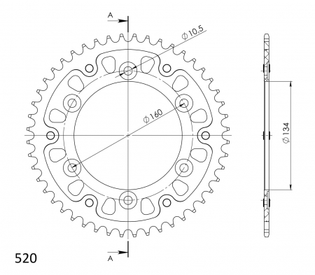 SUPERSPROX STEALTH TAKARATAS KULTA 272-1308-RST-49-9