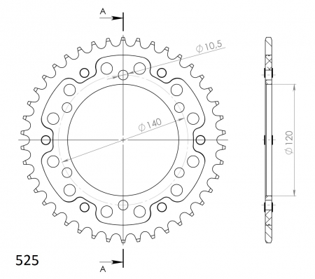 SUPERSPROX STEALTH TAKARATAS KULTA 272-498-RST-42-9