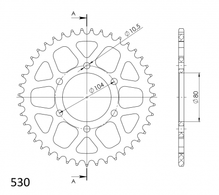 SUPERSPROX ALUMIINI TAKARATAS RAL-488::43 MUSTA 27-3-488-43-0