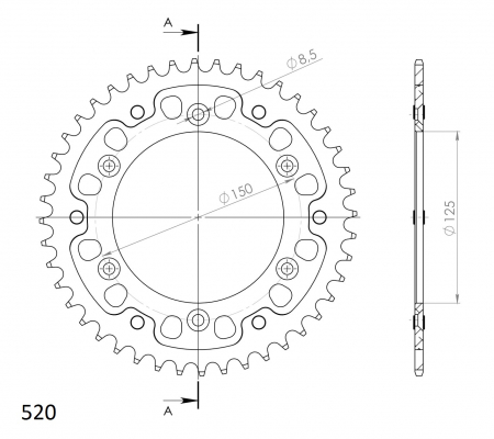 SUPERSPROX STEALTH TAKARATAS SININEN 272-990-RST-44-4