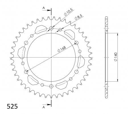 SUPERSPROX ALUMIINI TAKARATAS RAL-6::45 MUSTA 27-3-6-45-0