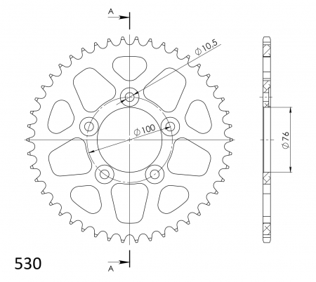 SUPERSPROX ALUMIINI TAKARATAS RAL-7090::46 MUSTA 27-3-7090-46-0