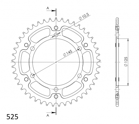 SUPERSPROX STEALTH TAKARATAS PUNAINEN 272-867-RST-45-2