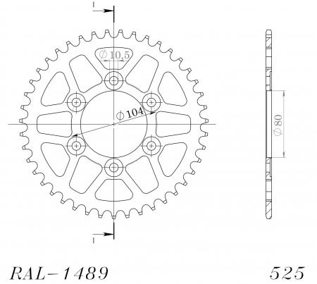 SUPERSPROX ALUMIINI TAKARATAS RAL-1489::41 MUSTA 27-3-1489-41-0