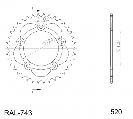 SUPERSPROX ALUMIINI TAKARATAS RAL-743::43 MUSTA 27-3-743-43-0