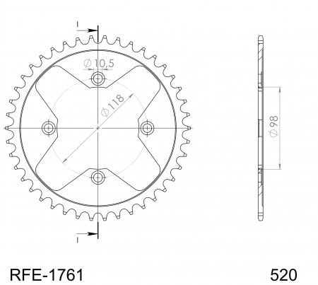 SUPERSPROX TERÄS TAKARATAS  RFE-1761::42 27-2-1761-42