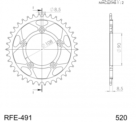 SUPERSPROX TERÄS TAKARATAS 491::40 MUSTA 27-2-491-40