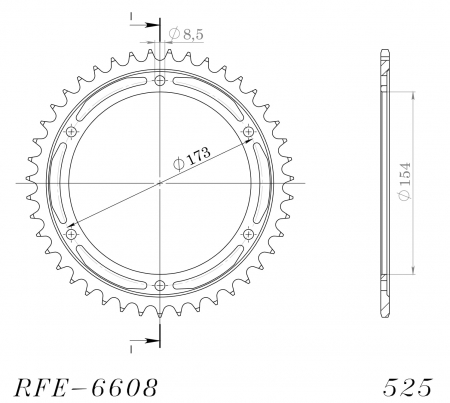 SUPERSPROX TERÄS TAKARATAS  RFE-6608::43 27-2-6608-43