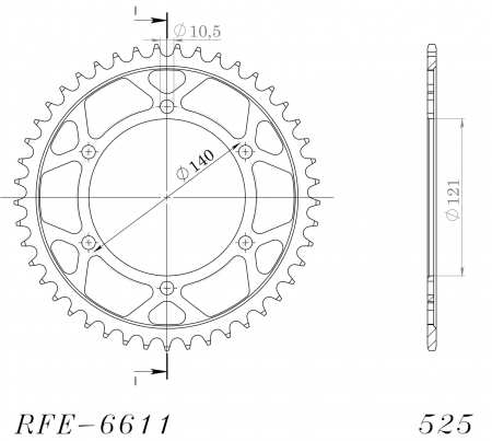 SUPERSPROX TERÄS TAKARATAS  RFE-6611::45 27-2-6611-45