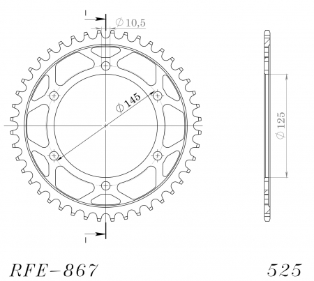 SUPERSPROX TERÄS TAKARATAS  RFE-867::45 27-2-867-45