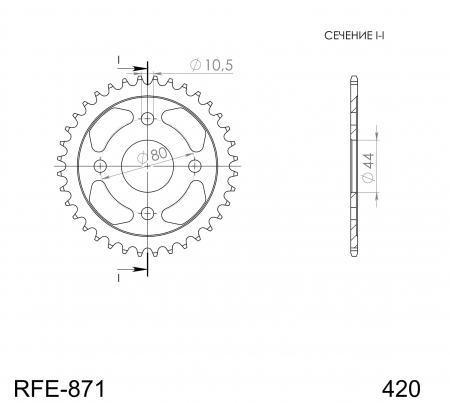 SUPERSPROX TERÄS TAKARATAS  RFE-871::36 27-2-871-36