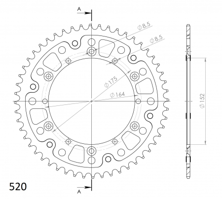 SUPERSPROX STEALTH TAKARATAS SININEN 272-853-RST-52-4