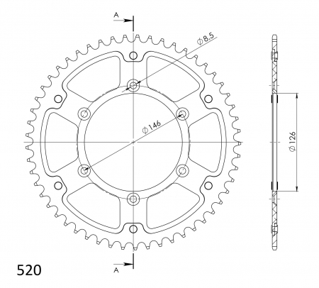 SUPERSPROX STEALTH TAKARATAS KULTA 272-808-RST-55-9