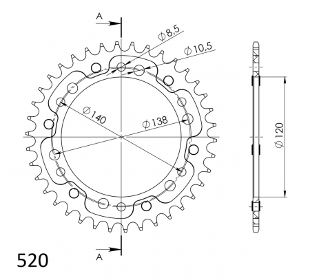 SUPERSPROX STEALTH TAKARATAS KULTA 272-846-2-RST-36-9