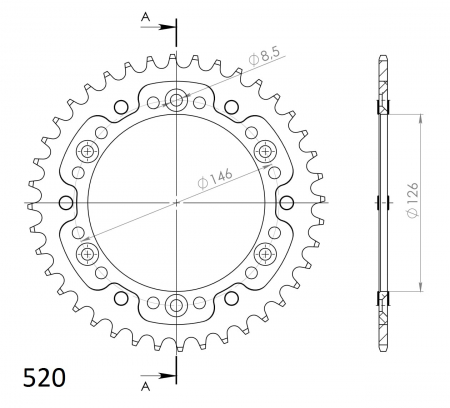 SUPERSPROX STEALTH TAKARATAS KULTA 272-808-RST-40-9