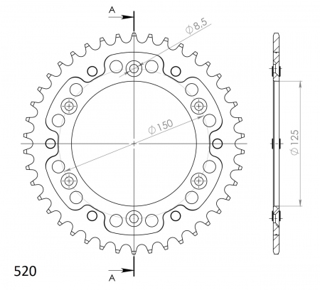 SUPERSPROX STEALTH TAKARATAS KULTA 272-990-RST-43-9